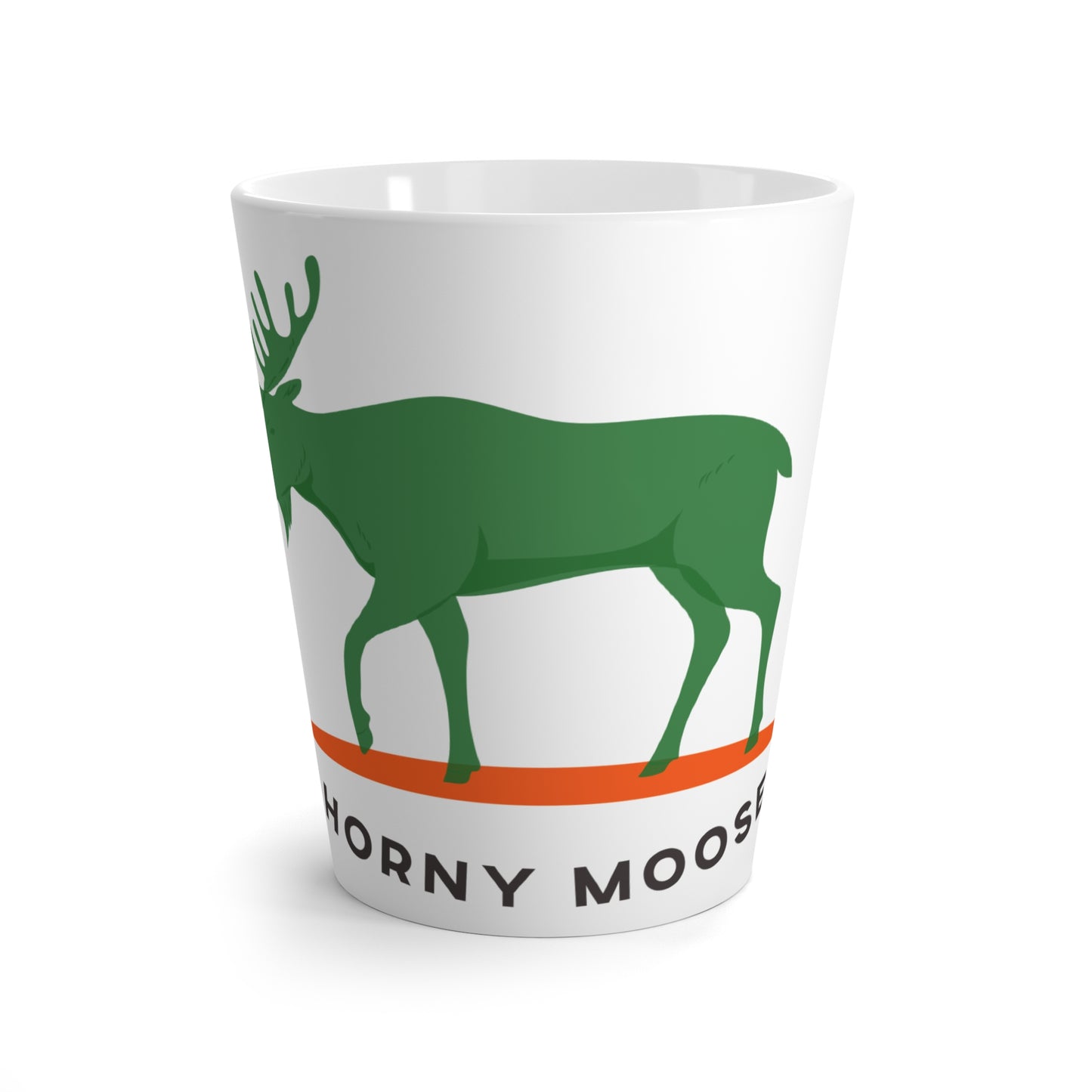 Horny Moose Latte Mug - Fun Coffee Cup for Nature Lovers