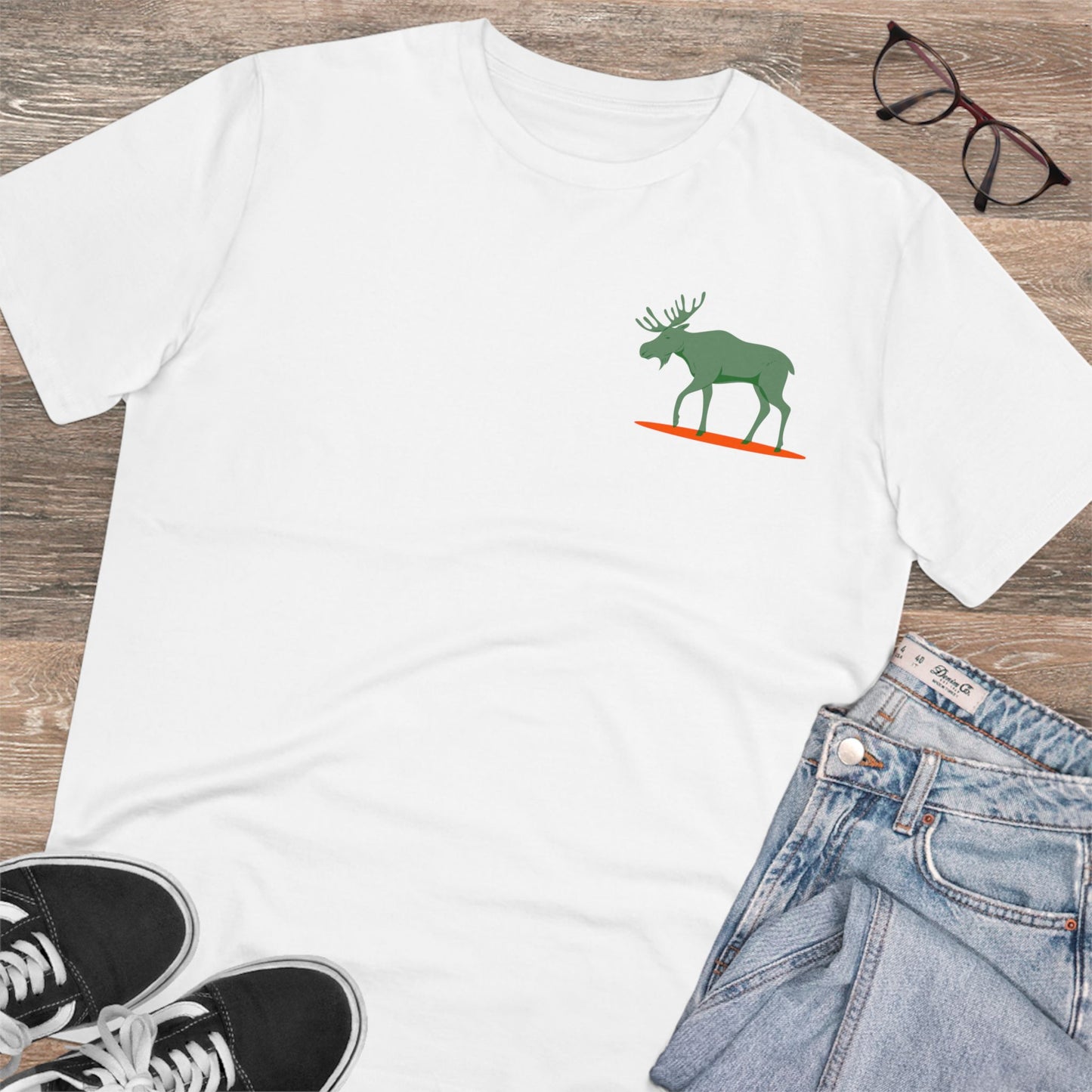 Organic Moose Graphic T-Shirt