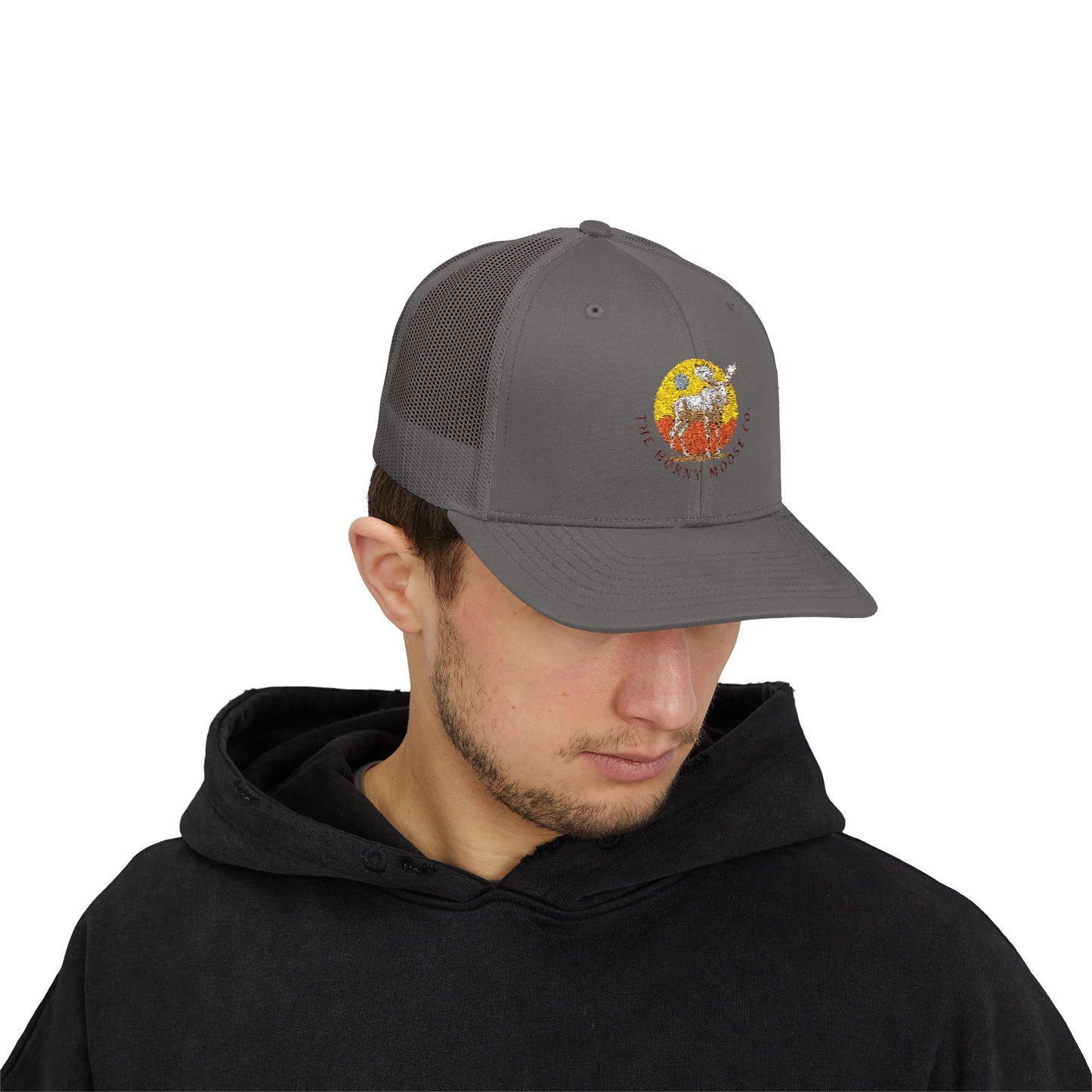 The Horny Moose Co. Snapback Trucker Cap - Stylish Outdoor Hat for Adventure Lovers