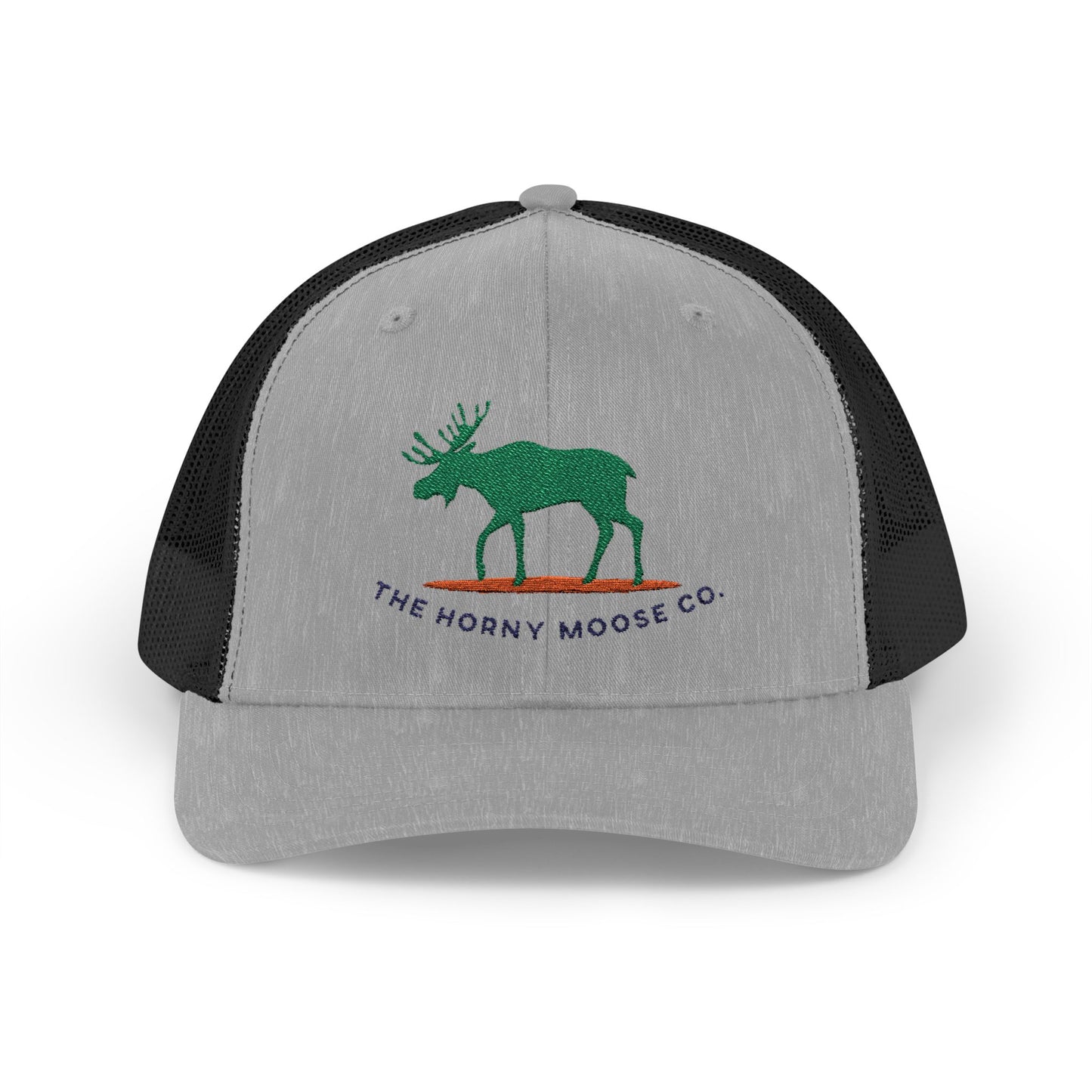 Green Moose Snapback Trucker Cap - Outdoor Adventure Hat