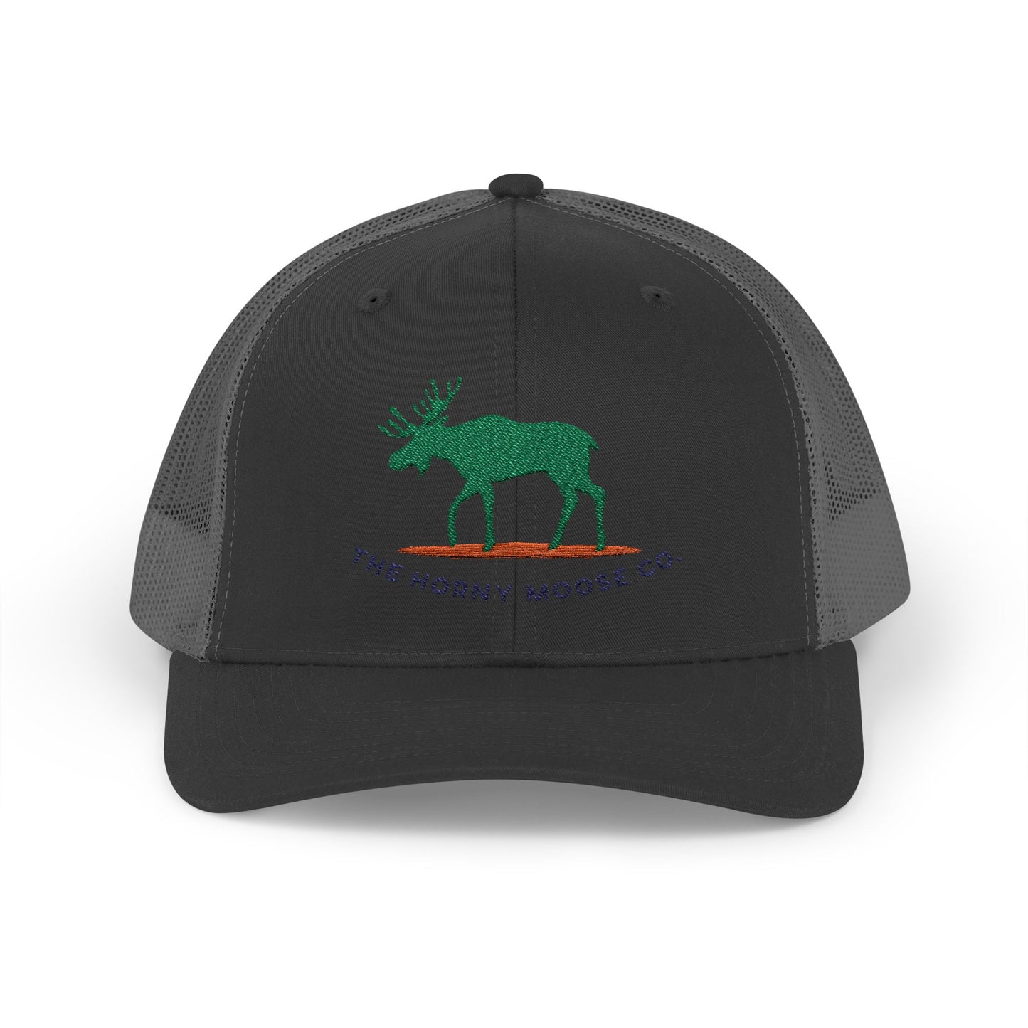 Green Moose Snapback Trucker Cap - Outdoor Adventure Hat