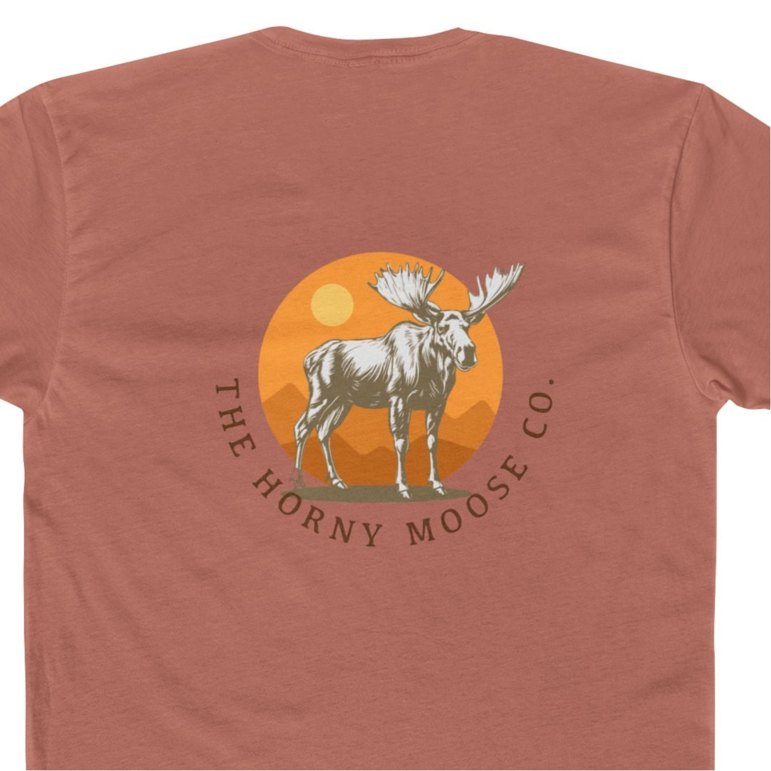 Moose Cotton Crew Tee