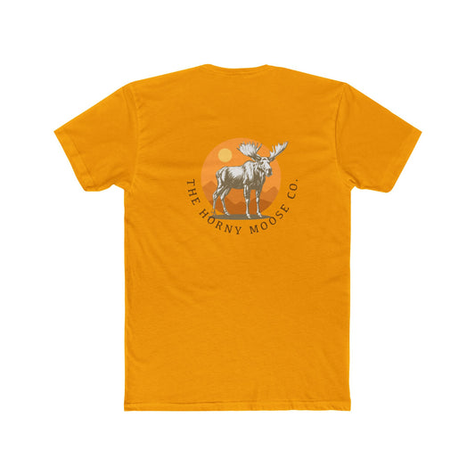 Moose Big Orange Cotton Crew Tee